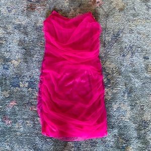 Pretty little thing mesh corset dress